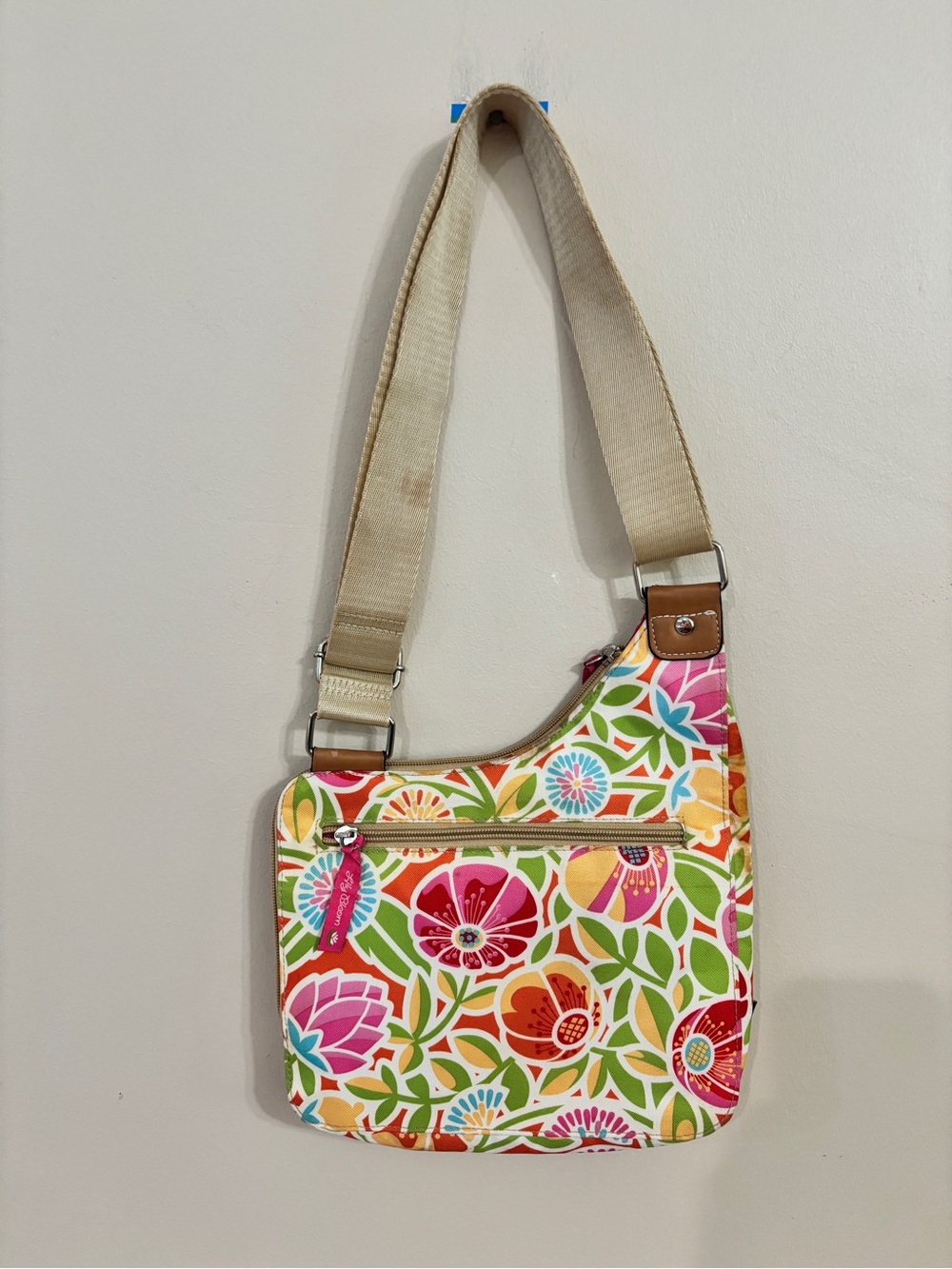 Lily Bloom Multicolor Floral Crossbody Shoulder Bag Perfect for Summer - Picture 4 of 12
